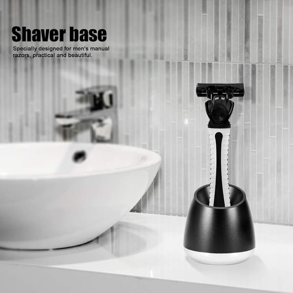 Safety Razor Stand, Aluminum Shaving Stand for Men, Durable Razor Holder for Men