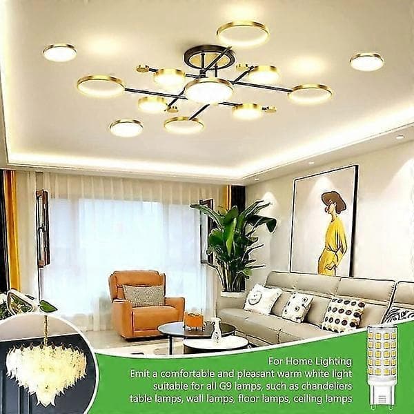 G9 LED Dimmable Warm White G9 LED Bulb 5w 230v Equivalent 40w Halogen Bulb 430lm Bright 2700k G9 LED Bulb 360 Wide Beam Angle 6-pack-FY-