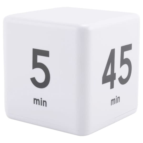 Firkantet timer Kjøkkentimer Tidsstyring Timer Gravity Sensor Flip for tidsstyring og nedtelling 25-5-45-15 minutter