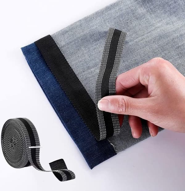 2-pack - Black - Iron-on Tape - Hemming Tape - Suitable - 5M - Lace Tape - Self-adhesive - 2.5 cm - Hemming