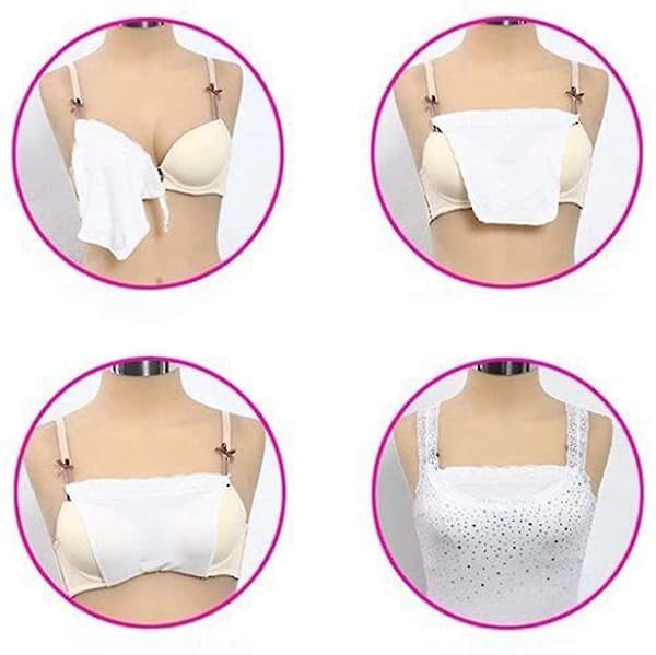 6-pakning Dame Blonder Clip-on Mock Camisole BH-innlegg Overlay Modesty Panel Vest