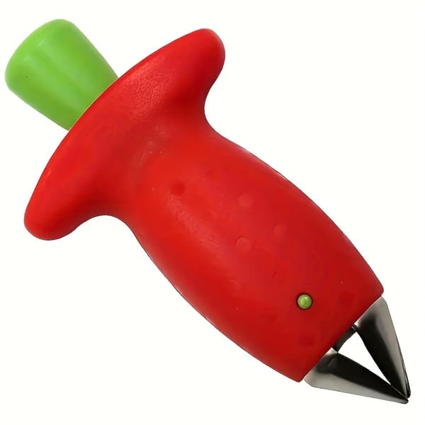 Strawberry Huller in Stainless Steel - Tool for Removing Fruit Stems and Coring Pineapples Reds