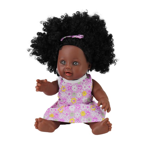 Kolleksjon 11 tommer / 28 cm myk kropp afroamerikansk nyfødt