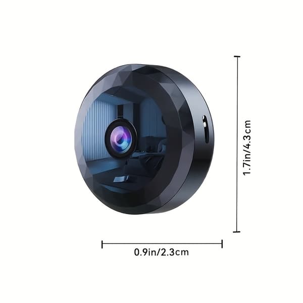 Trådløs Mini WiFi Sikkerhetskamera med Nattsyn, Bevegelsesdeteksjon 480P Magnetisk Montering