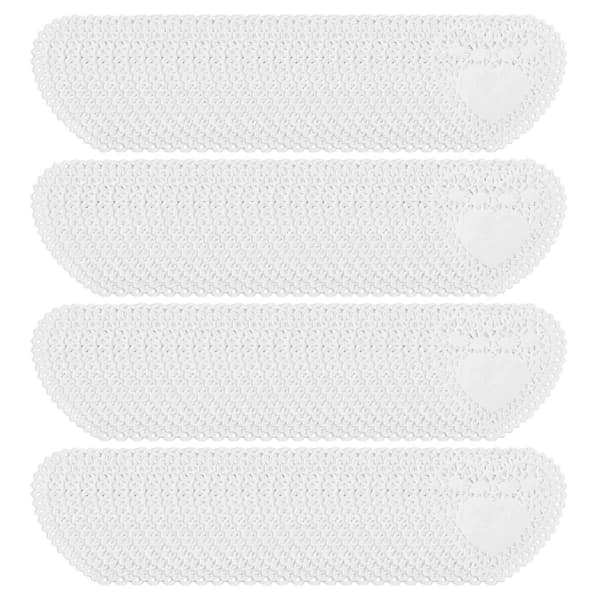 100x 4 tommer hvide kærlighedshjerte papirblondebrikker til kortfremstilling scrapbooking