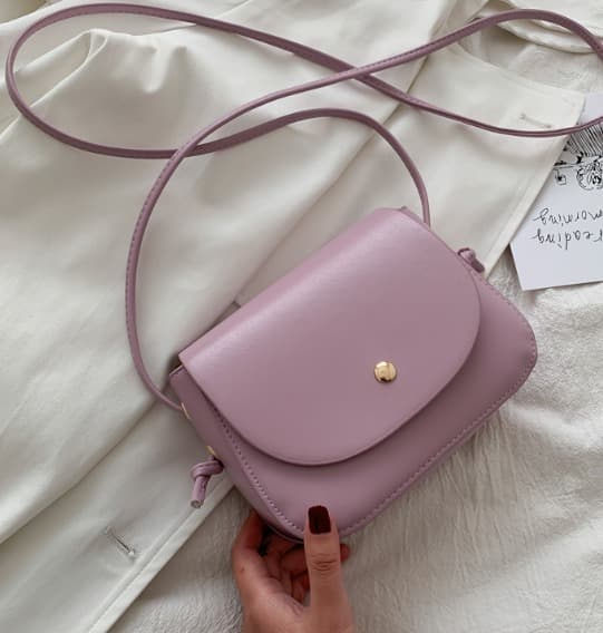 Sommar Mini Kedjeväska Liten Fräsch Mode Enkel Messenger Väska Dam (lila)-FA11-