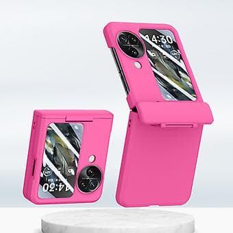 PC Skin Feel-deksel til OPPO Find N3 Flip (Rose Red)