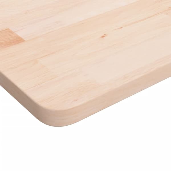 vidaXL Bordplade til badeværelse 60x40x2,5 cm ubehandlet massivt træ Brun 5000