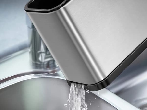 Bestikkskuff i rustfritt stål - 4-roms organiseringsbrett 380