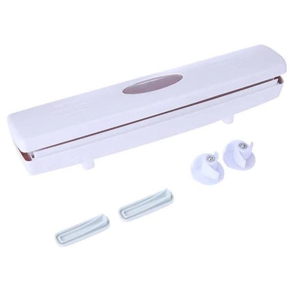 Foil Cutter - Holder for Aluminum Foil & Plastic Wrap White white