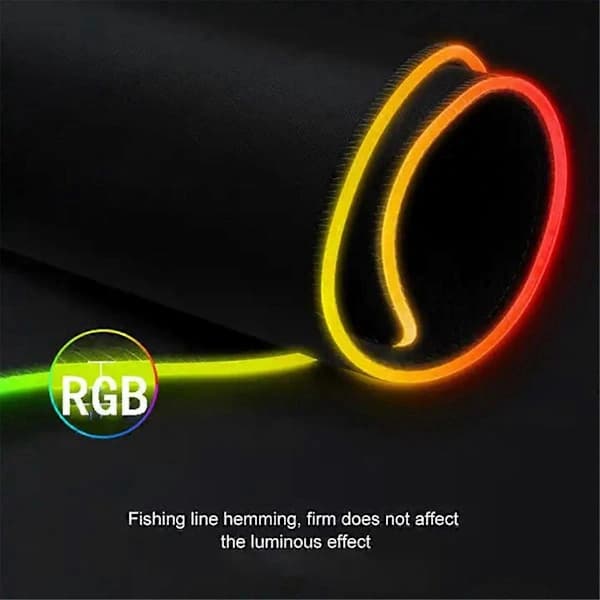 Gaming Mouse Pad, 80 x 30 cm RGB Mouse Pad, with Non-Slip Rubber Base Computer Keyboard Mouse Pad