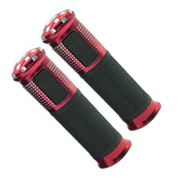Motorcycle Handlebar Grips Non-Slip Universal Handlebar Wrap Decoration Accessories Red