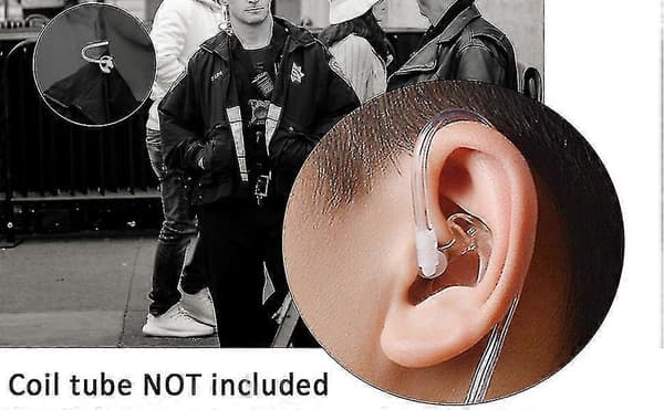 Myke silikonørepropper i erstatning, medium størrelse, for walkie-talkie luftakustisk øreplugg-headset (3-pakning) -dd