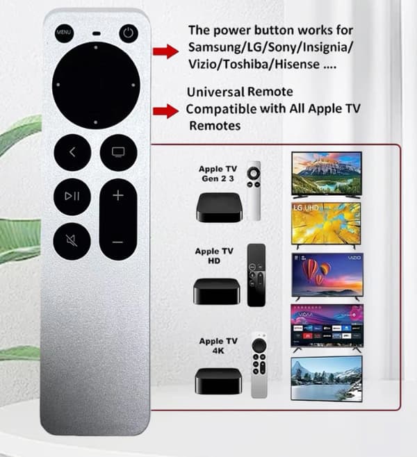 Passer til Apple TV 3/4/5/6/7 fjernkontroll, 4K HD TV3456 A2540 A2854 lydsystem
