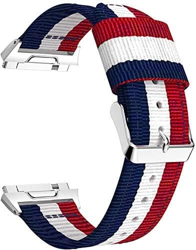 Classicase Compatible with Fitbit Ionic Wristband Strap, Nylon Sport Loop Band Bracelet