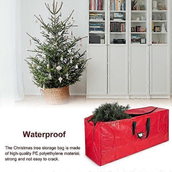 Festival Juletræstaske holder opbevaring ornament Organizer rød 165.1*38.1*76.2CM