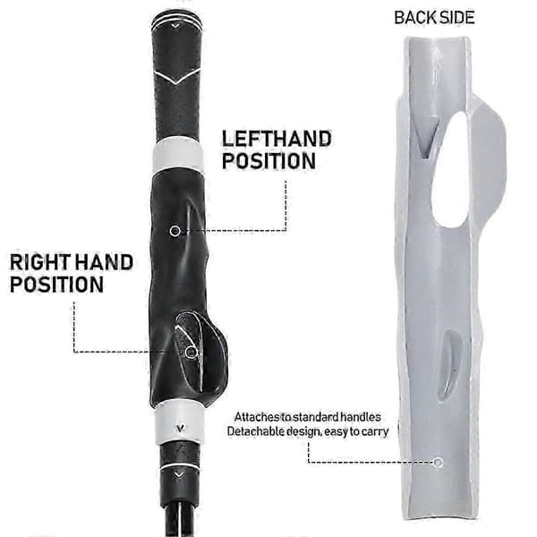 Golf Swing Grip Trainer - Träningshjälp för vänster hand för golfklubbskaft & greppträning