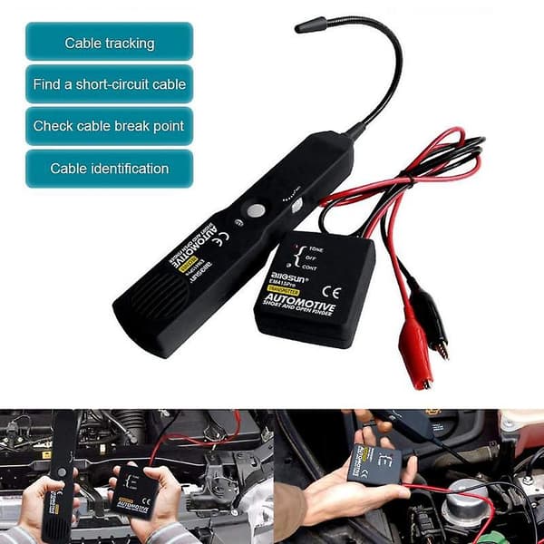 Automotive Circuit Diagnostic Instrument Short Circuit Open Finder Transmitter Receiver Cable Tracker Line Tester EM415PRO Scanner Repair Tool [DB]