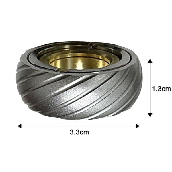 Motorcykeldæk Fidget Ring Rolig Stressaflastning Fingerøvelse Rustfrit Stål Spinner Ring EDC Legetøj Børn Voksne Gave S S S