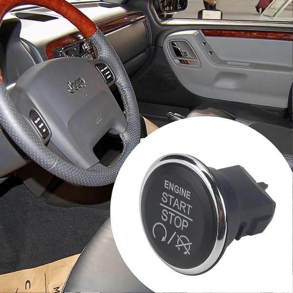 Keyless Go Tryk Start Stop Tændingsknap 1FU931X9AC til CHRYSLER-DODGE-JEEP