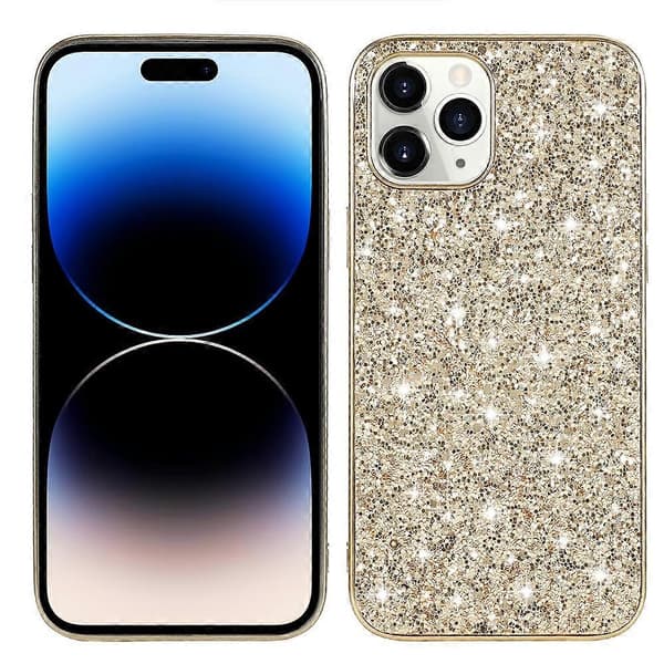 Glitterpulver TPU-kuori iPhone 14 Prolle