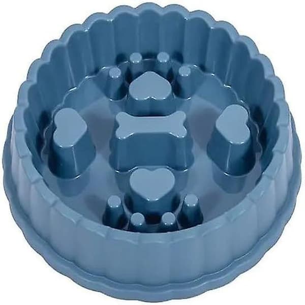 Slow Feeding Anti-Choking Pet Food Bowls (Blue)
