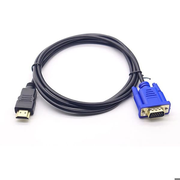 Video Surveillance Cable and Adapter - HDMI to VGA 1080P Conversion Cable/Adapter - 1.8m (Passive/No Chip)