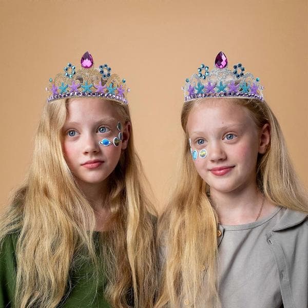 Barokkstil Krone Krystall Paljetter Hodebånd Prinsesse Full Diamantkrone Barn Karneval Bursdagsfest Ball Tilbehør