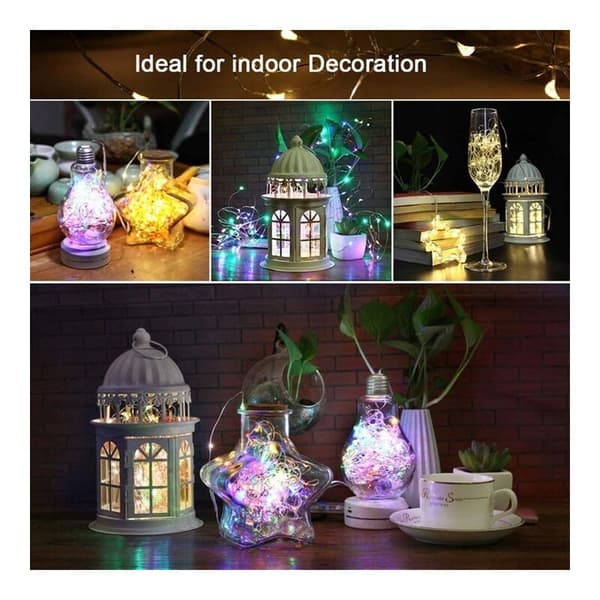 Fairy Lights Remote Control Copper Wire USB String Lights 10m 100 Color Lamps