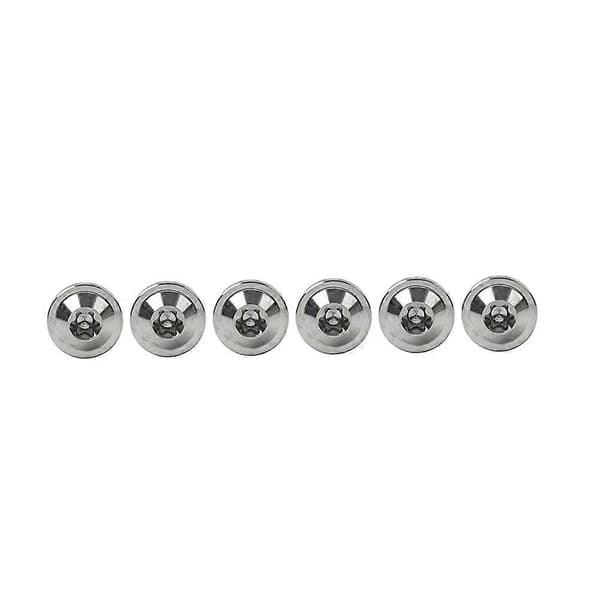 6 stk. titaniumlegeringsbolte, gitter-Torx-hovedskruer M5x20mm til cykelmotorcykel