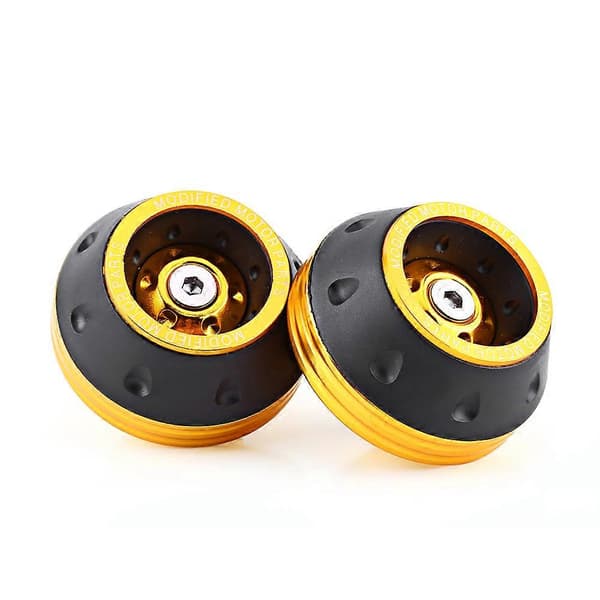 CNC Aluminium Front Fork Wheel Frame Sliders Motorcycle Crash Protector Scooter Moped Gold