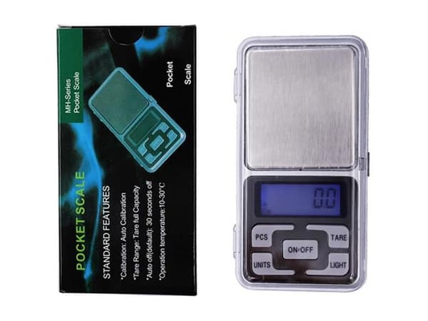 Digitaalivaaka 0,1g - 500g Pocketscale MH-500 Silvergrå silver