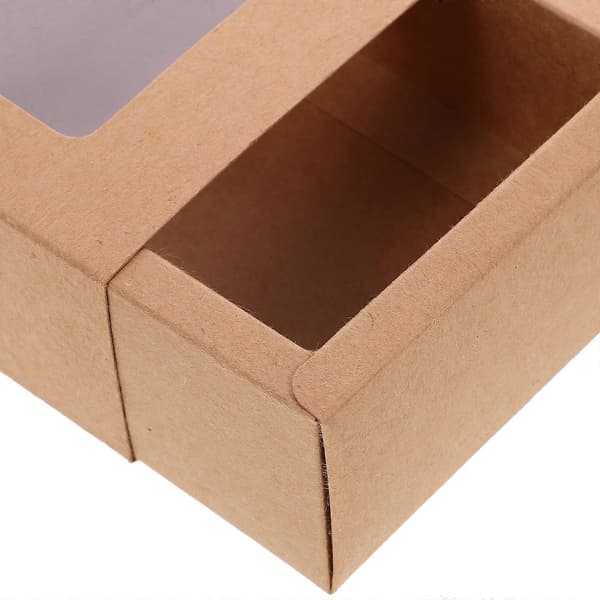 10 pcs Small Gift Boxes Party Favors Paper Packaging Box with Window for Wedding Birthday