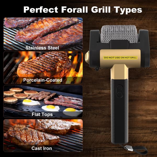 Johdoton sähköinen grillinpuhdistaja - BBQ-työkalu