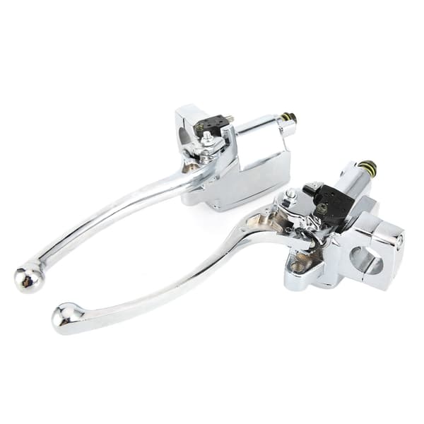 Hydraulic Clutch Master Cylinder Lever Pump Silver for Motorcycle ATV with 1 Inch Handlebar
