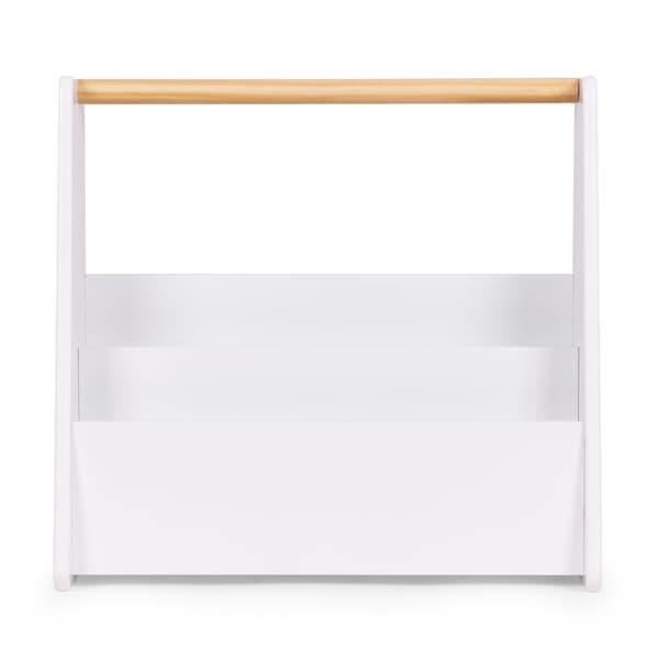 Montessori børnereol, 3-lags hvid MDF-organisator