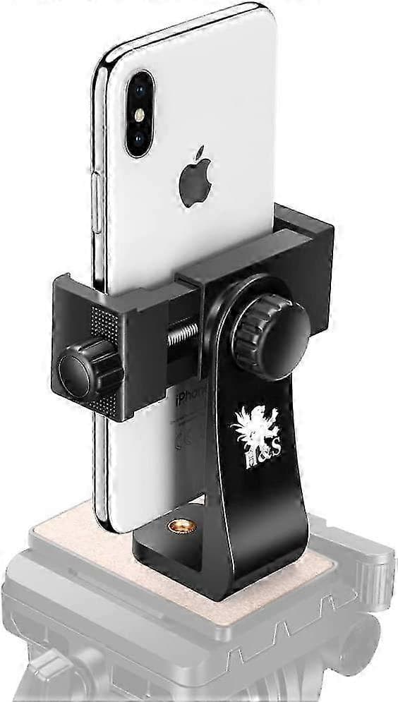 ZK- iPhone Stativ - Universelt Smartphone-stativ med 360° Rotation til Telefoner - Telefonstativadapter med Justerbart Klips - Telefontilbehør