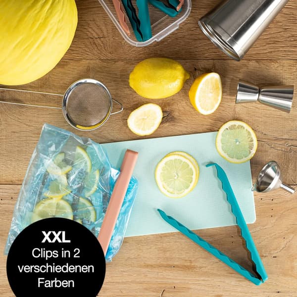 5 Large Sealing Clips with Storage Box - Freezer Bag Clips for Food Storage