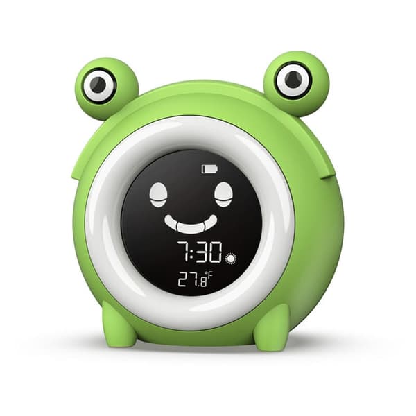 Kids Alarm Clock with Wake-up Light, Sleep Trainer for Kids - 3 Modes, 5 Sounds, 5 Adjustable Colors, Snooze Function, Bedroom Decor