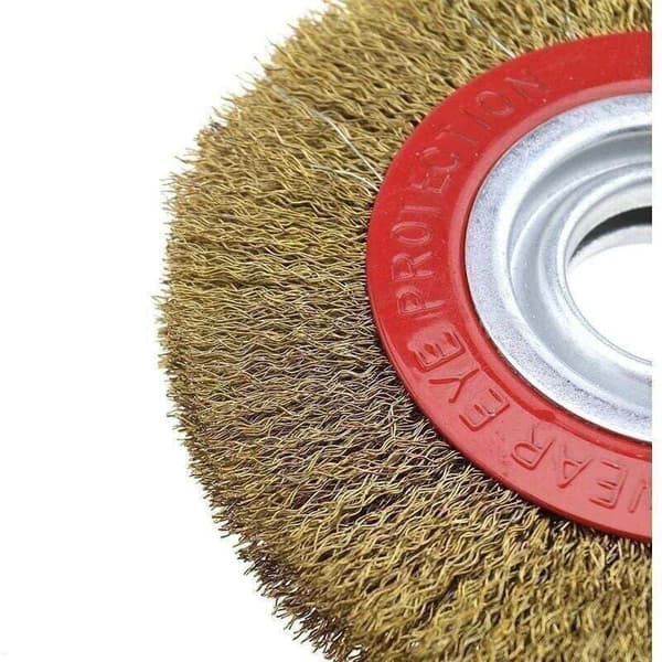 Stålbørste for benksliper, 150 mm, kompatibel med flere merker