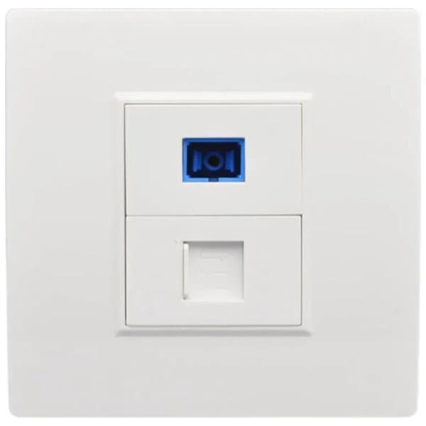 SC fiberoptisk grænseflade, vægstik, RJ45 netværksstik, Connecto1 type