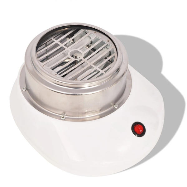 vidaXL Bomullssockersmaskin 480 W vit Vit white