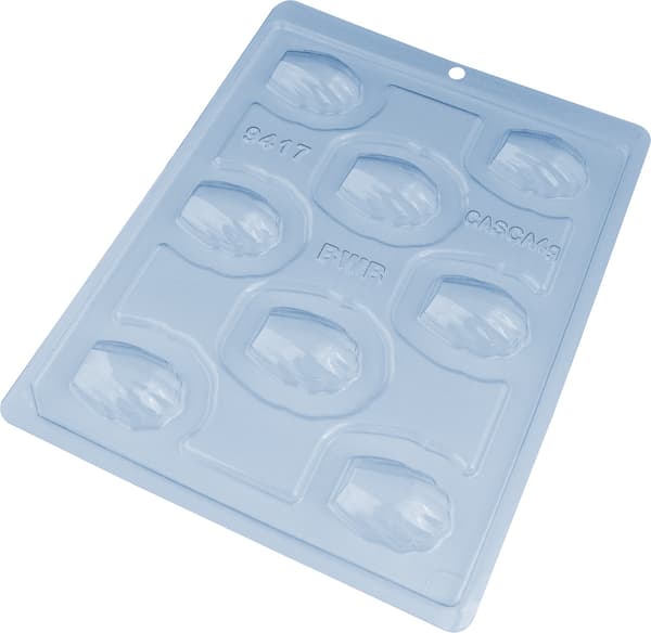 Pralinform Snäckskal Chokladform - BWB 9417 - Special 3 Part Mold Transparent transparent