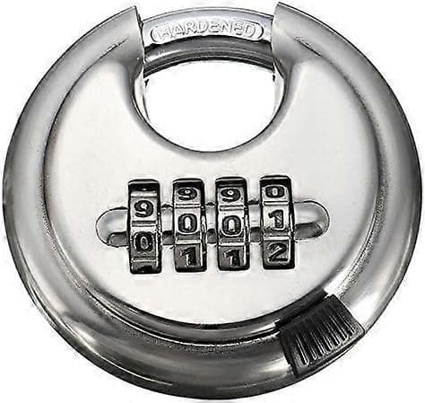 70 mm Combination Padlock with 4 Positions in 304 Stainless Steel | Multifunction High Security Lock