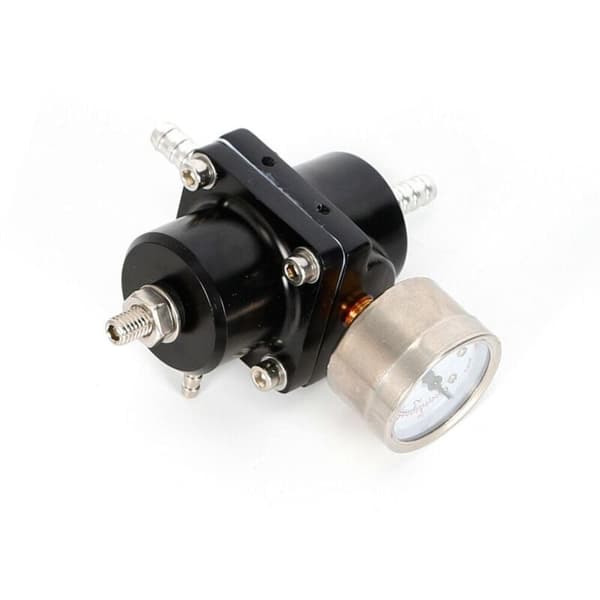 Adjustable Fuel Pressure Regulator with Gauge, Universal Fuel Pressure Regulator 0-140 PSI