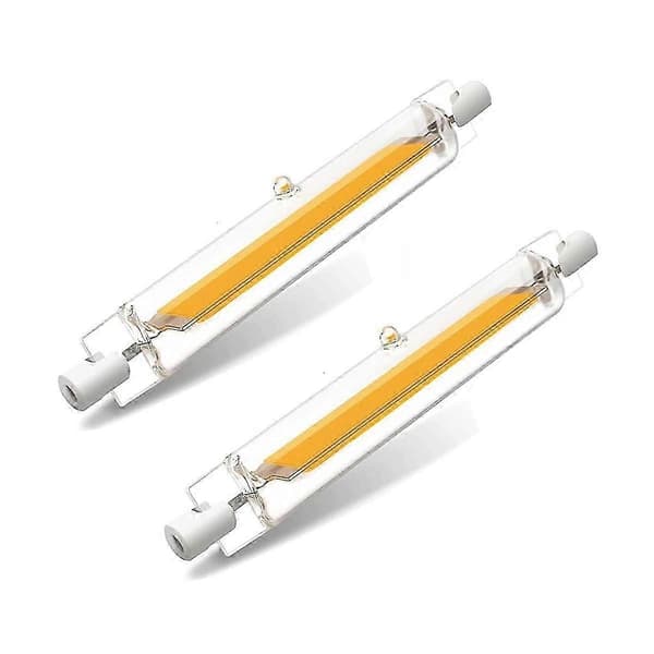 R7S LED-lampe 118mm 20W, Dimbar 2000LM Varmhvit 2700K-3000K, Erstatning for 200W Halogen, 2-pakning