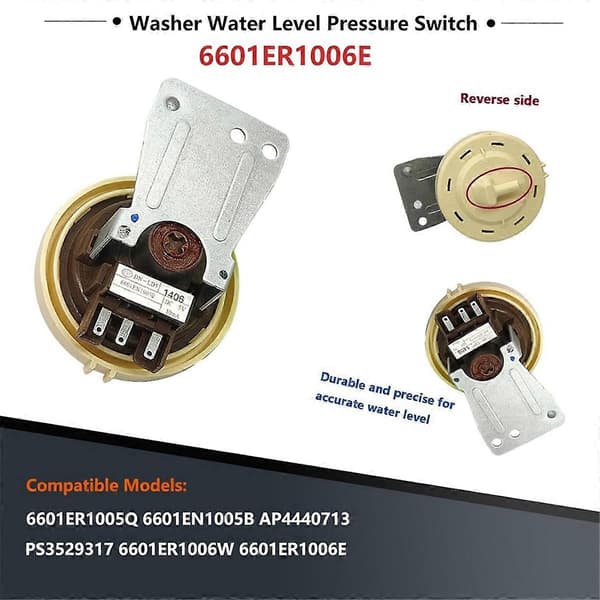 6601ER1006G Pressure Switch for Washing Machine, Water Level Pressure Switch 6601ER1006E 6601E (FMY)