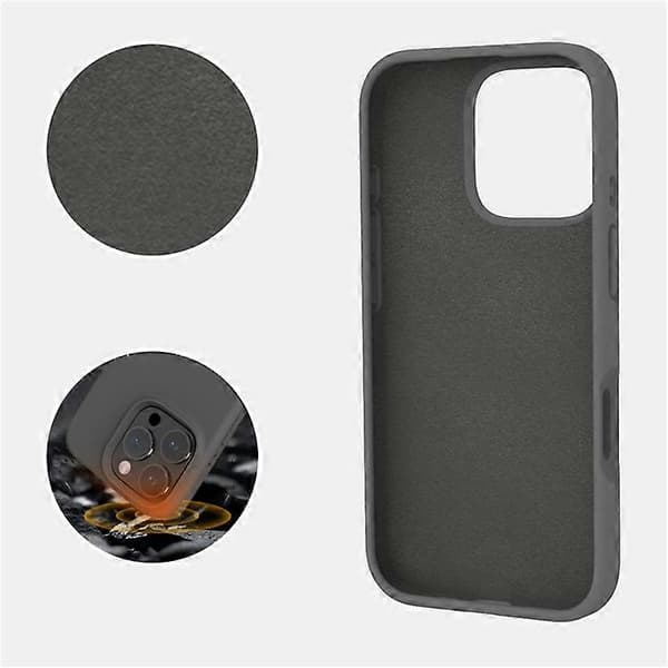 Kompatibelt deksel for iPhone 16 Pro PC+Flytende Silikon Anti-Ripp Fôr Telefondeksel