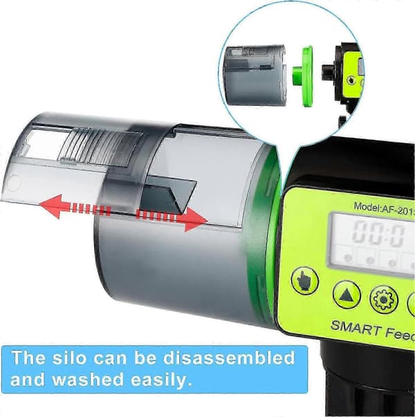 Automatic Aquarium Fish Feeder, Moisture-Proof, Electric Food Dispenser for Vacation and Weekend