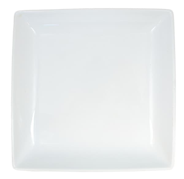 Firkantet Porcelænstallerken - Dyb - 4-pak Vit 4800